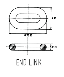 Stud Link Chain Cable Accessories End Link