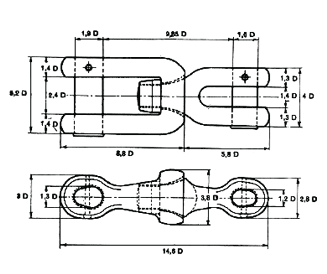 Stud Link Chain Cable Accessories Swivel Shackle