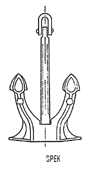 Stockless Normal Power Anchors Speck Type