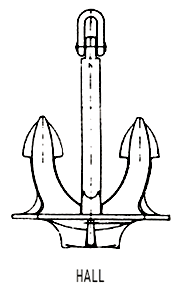 Stockless Normal Power Anchors Hall Type