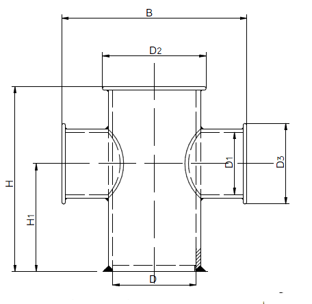 JIS F - 2804 Cross Bitt Bollard