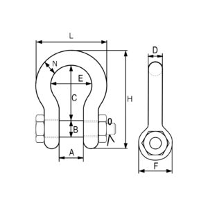 shackle g2130 drawing