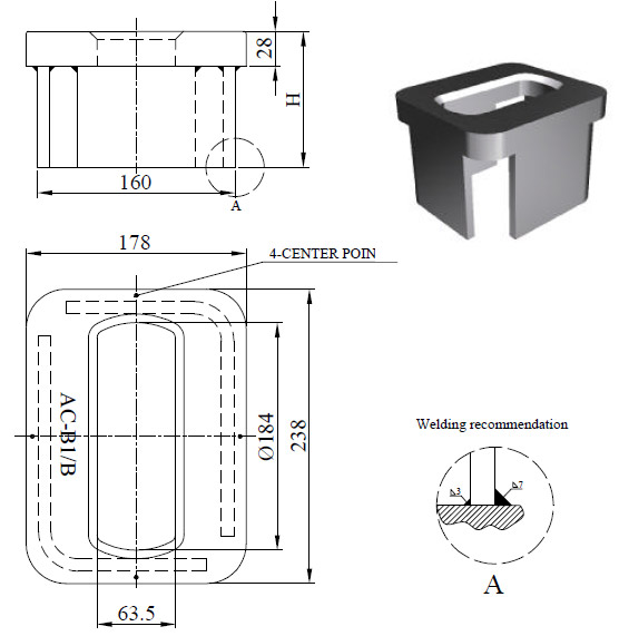 SINGLE RAISED FOUNDATION AC-B1/B